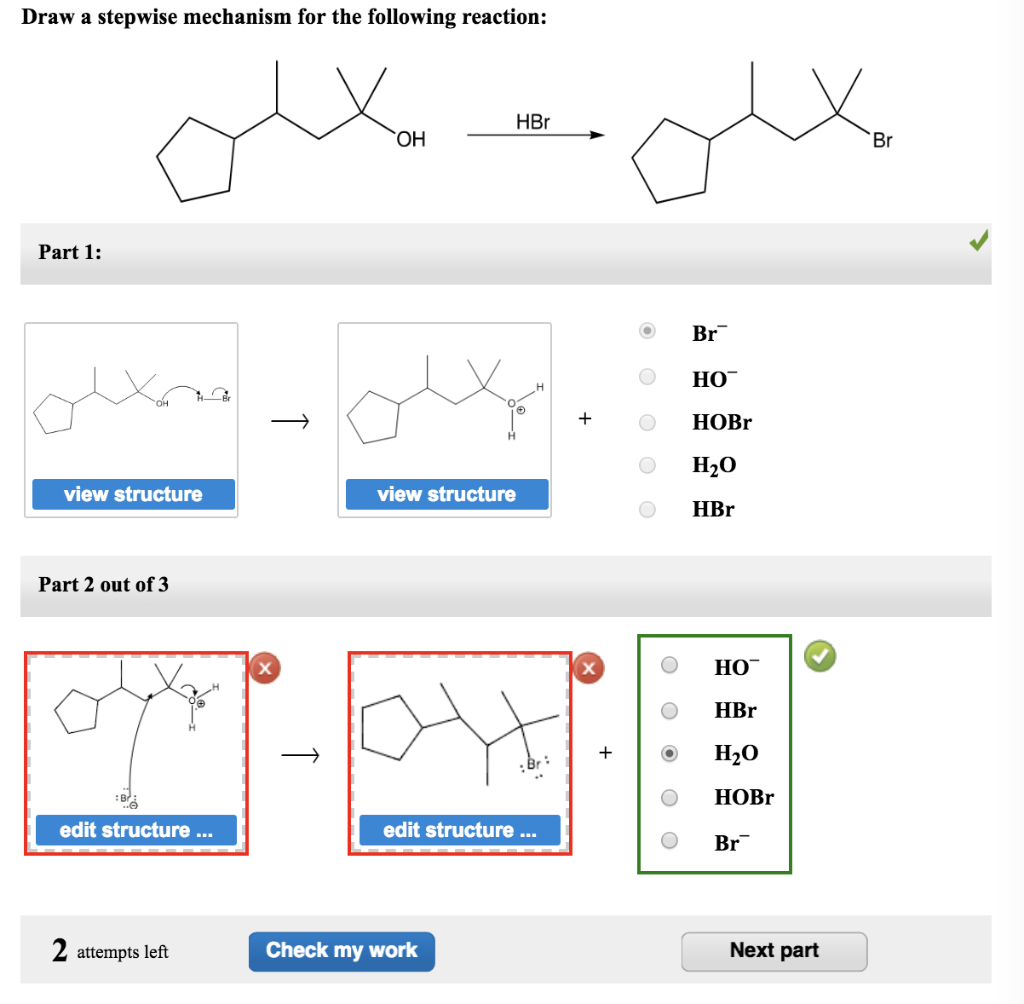 Solved Draw A Stepwise Mechanism For The Following Reaction: | Chegg.com