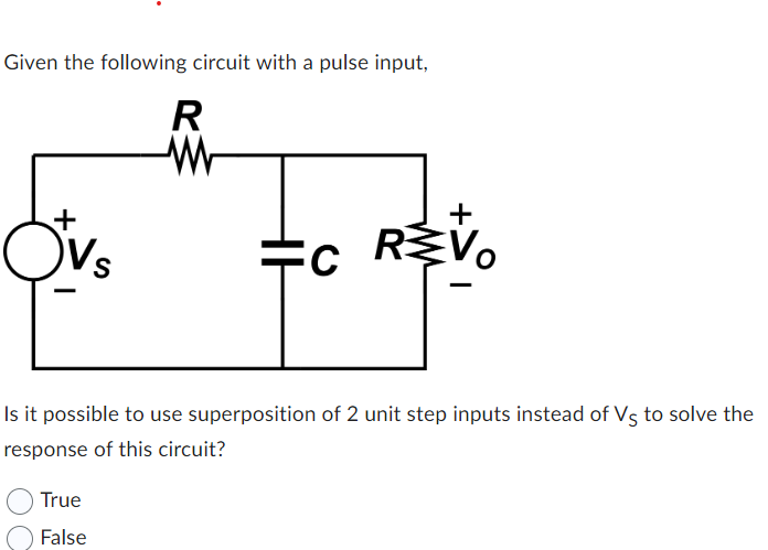 Solved Given The Following Circuit With A Pulse Input Is It 1310