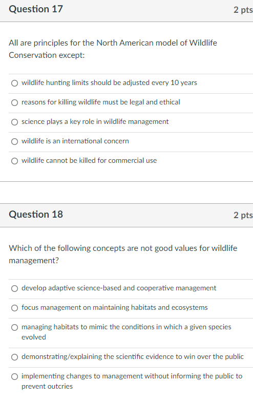 North American Model of Wildlife Conservation