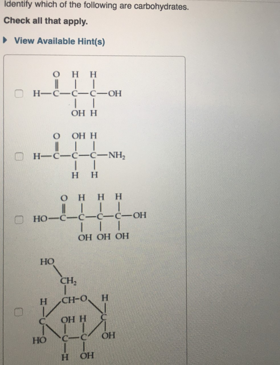 All Of The Following Are Carbohydrates Except Solved Identify which of the following are carbohydrates. | Chegg.com