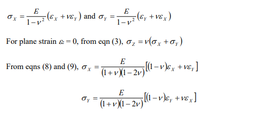 Solved Question 5 Express the stresses σx.σy.σz in terms of
