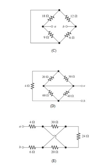 Solved Reduce each of the networks shown to a single | Chegg.com