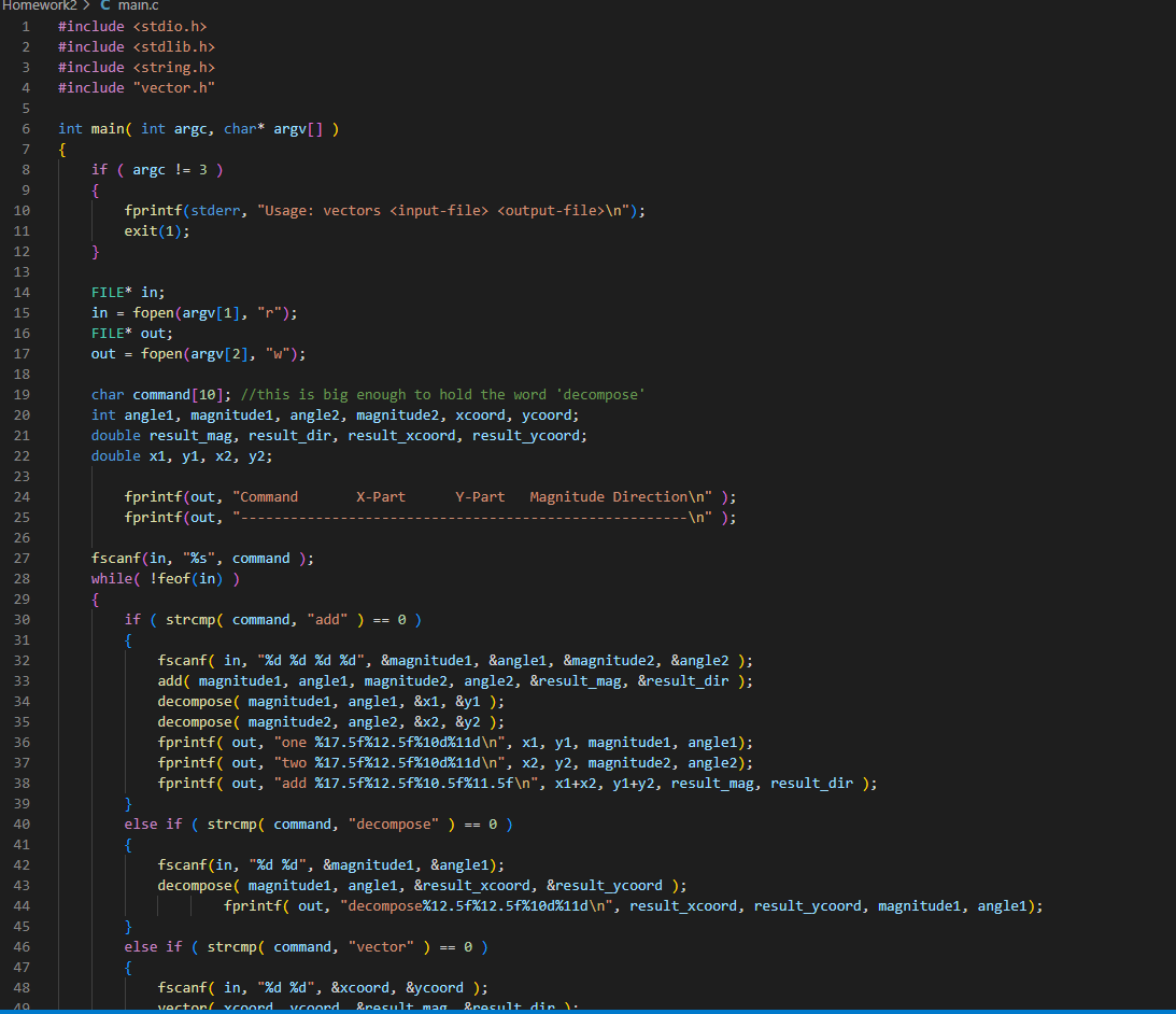 Solved Homework 2 We will be writing a program to work with | Chegg.com