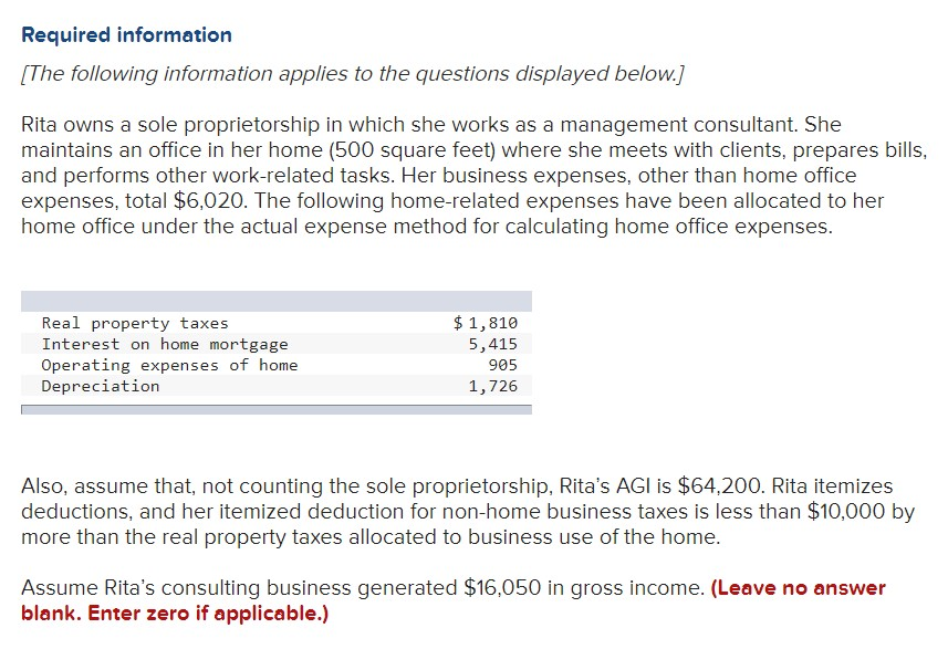 Solved Required information [The following information