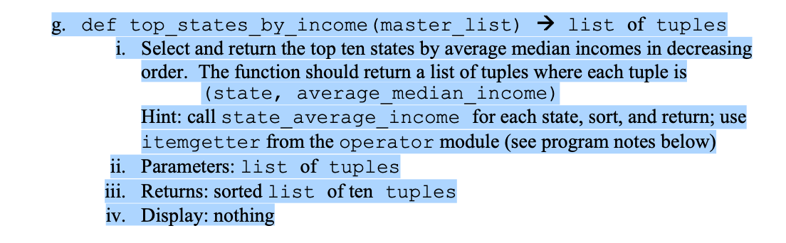Solved Has to use lists and tuples, NO SETS OR | Chegg.com