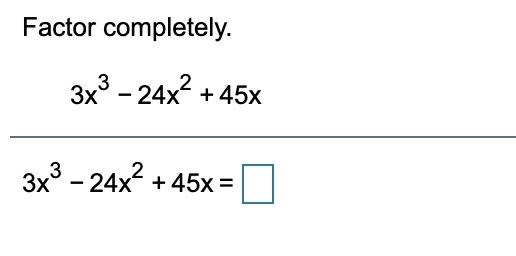 factor 3x 3 5x 2 27x 45