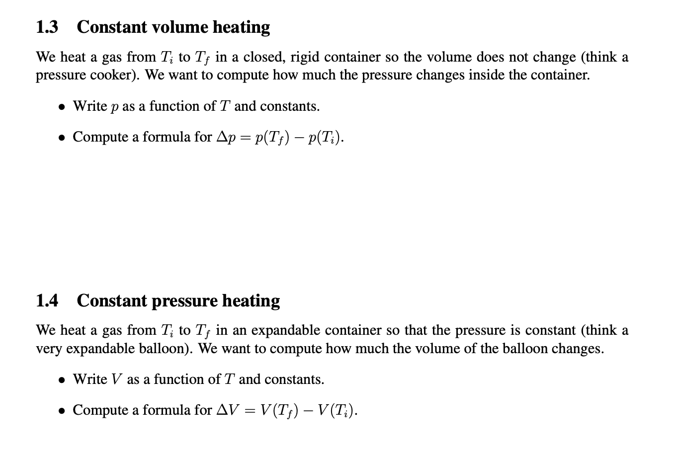 Solved 1 Ideal Gas Law And Simple Processes Groups C Chegg Com