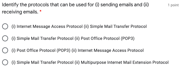 which of the following is a protocol used for sending emails