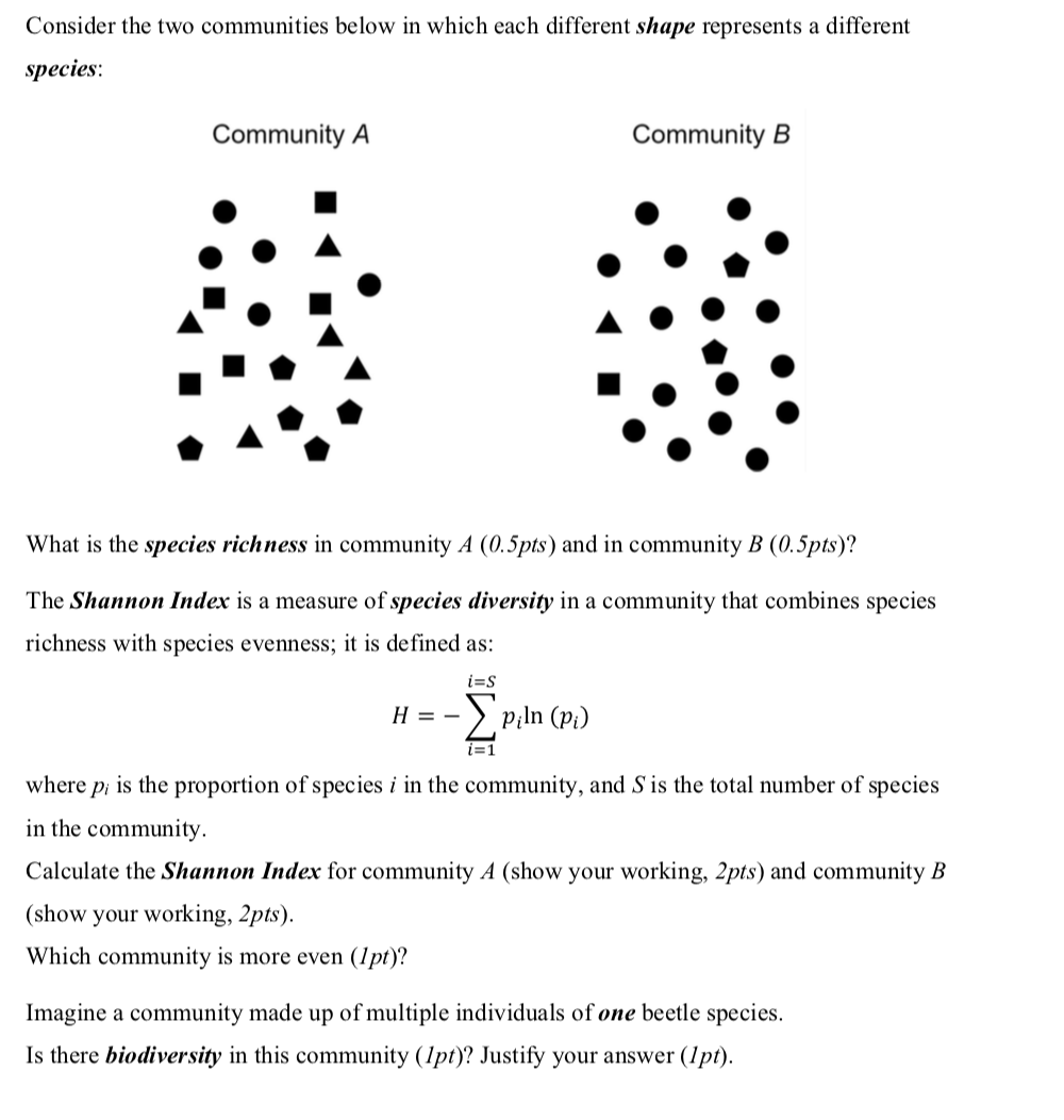 Consider The Two Communities Below In Which Each | Chegg.com