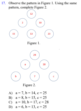 Solved 17. Observe The Pattern In Figure 1. Using The Same | Chegg.com