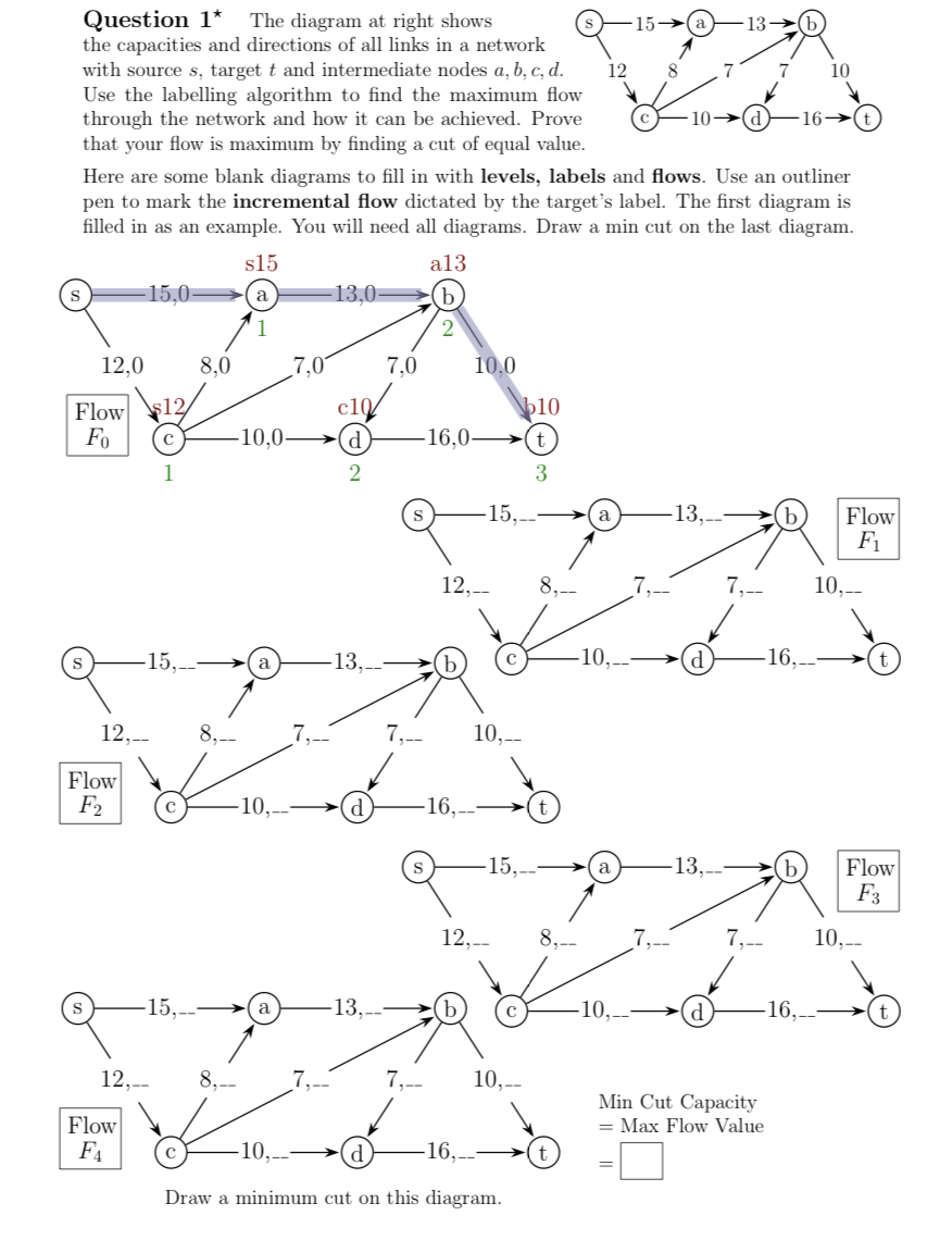 Solved Question 1^(***) The diagram at right shows the | Chegg.com