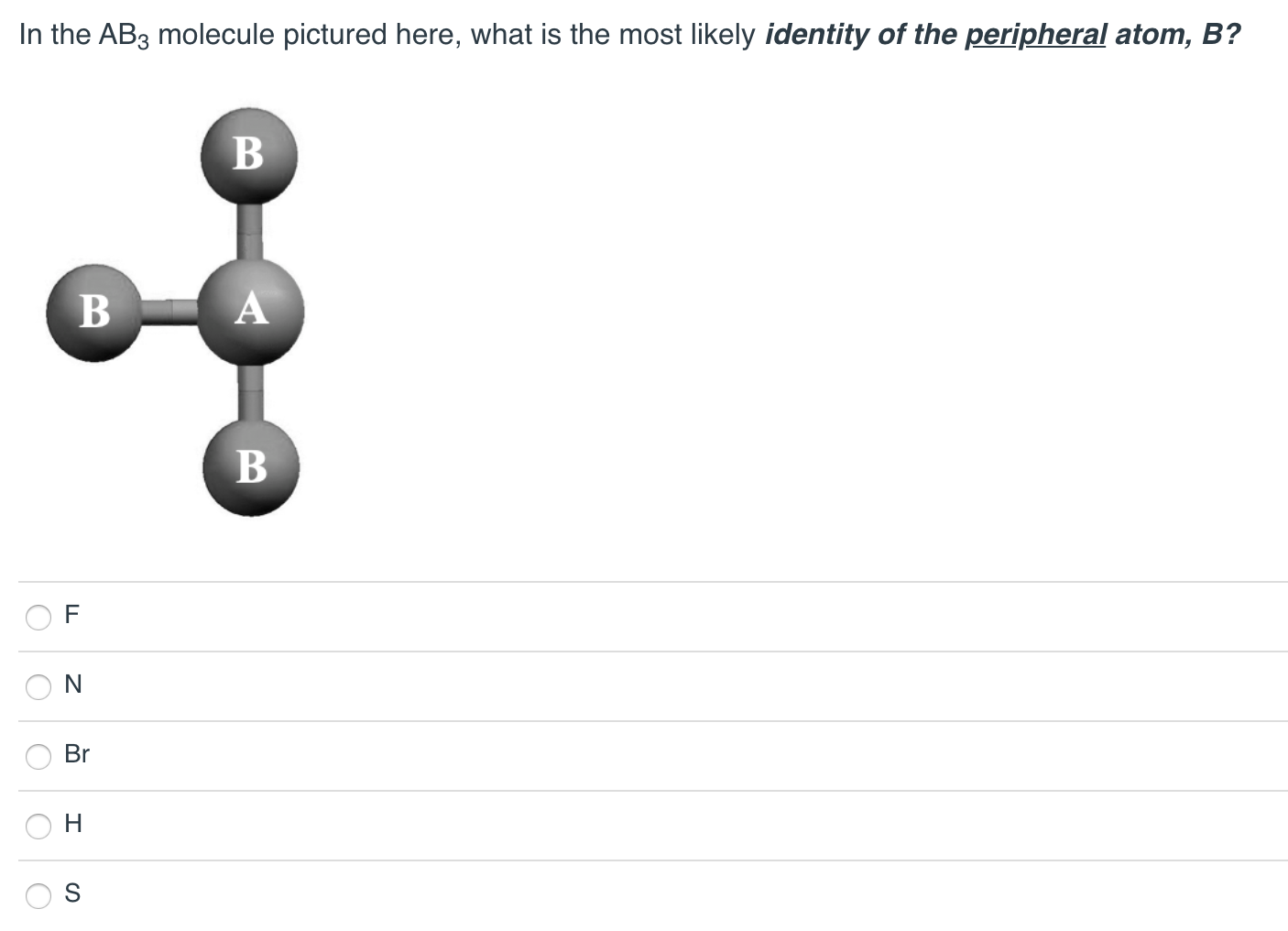 Solved In The Ab3 Molecule Pictured Here What Is The Most 3201