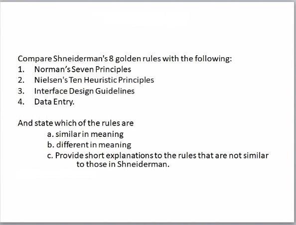 Shneiderman's Eight Golden Rules Will Help You Design, 59% OFF