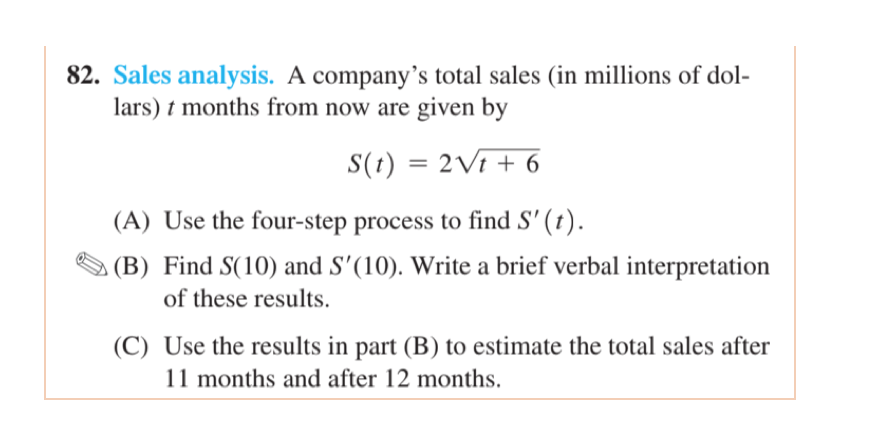 Solved 82. Sales Analysis. A Company's Total Sales (in | Chegg.com