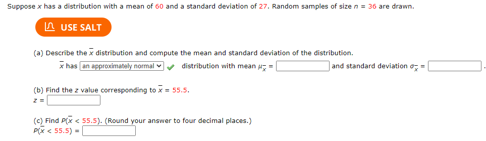 Solved What Is The Formula For The Standard Error Of The Chegg Com