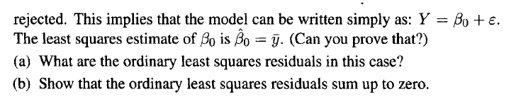 Solved 2.8 When Fitting A Simple Linear Regression Model Y = | Chegg.com