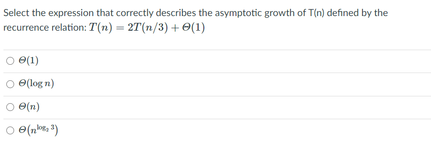Solved Select the expression that correctly describes the | Chegg.com