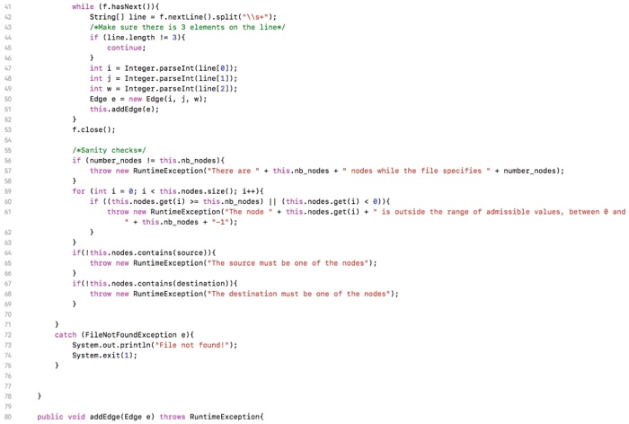 Solved WGraph.java E8WGraph.java No Selection 1 import | Chegg.com