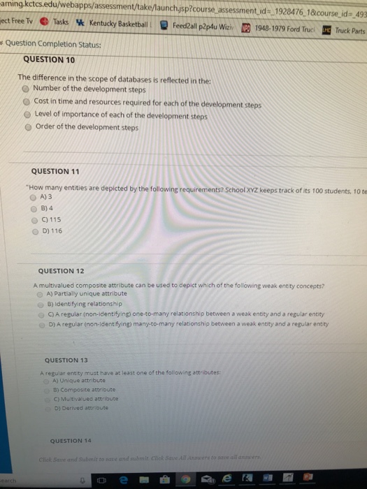 Solved elearning kctcs.edu webapps Chegg