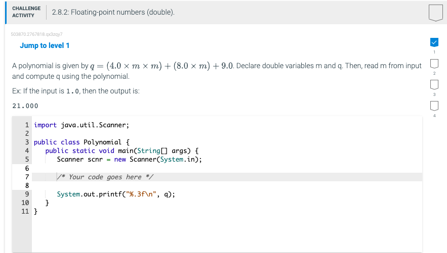 Solved 503870.2767818.q×3zqy7 Jump to level 1 A polynomial | Chegg.com