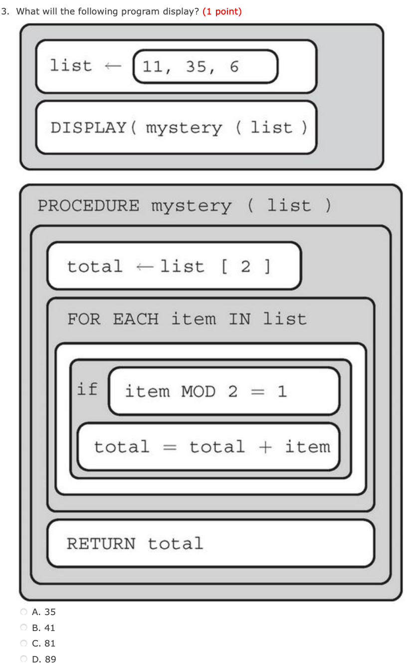 solved-1-what-is-displayed-as-a-result-of-executing-the-chegg