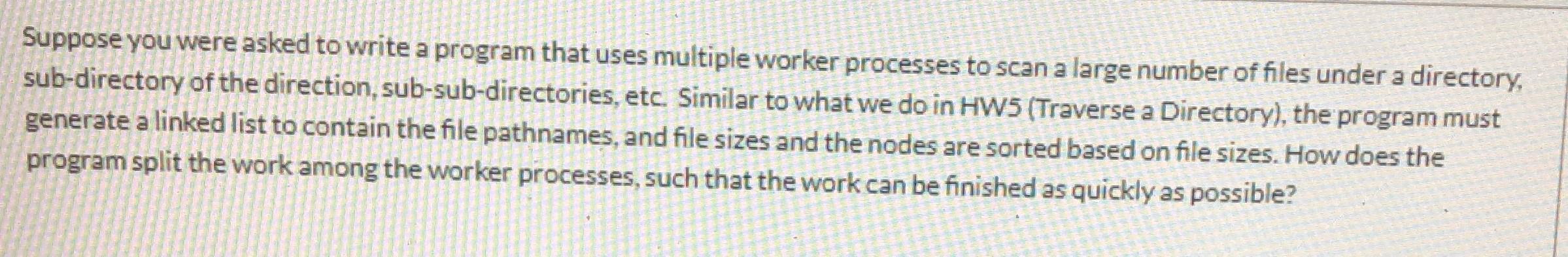 Solved Suppose you were asked to write a program that uses | Chegg.com