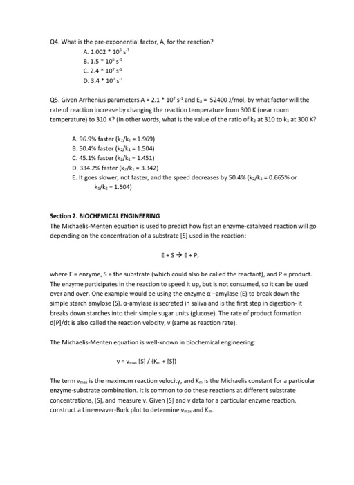 Solved Section 1. REACTOR DESIGN In Chemical Engineering, A | Chegg.com