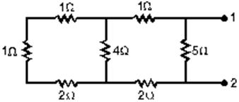 Solved The equivalent resistance between points 1 and 2 of | Chegg.com