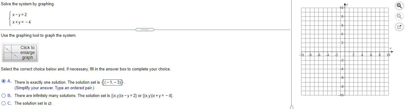 Solved Solve The System By Graphing Ay 10 X Y 2 Le X Y Chegg Com