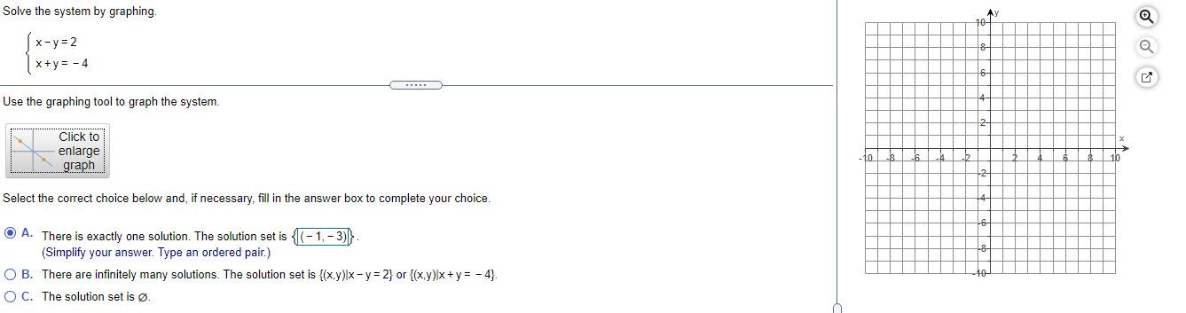 Solved Solve The System By Graphing Ay 10 X Y 2 Le X Y Chegg Com