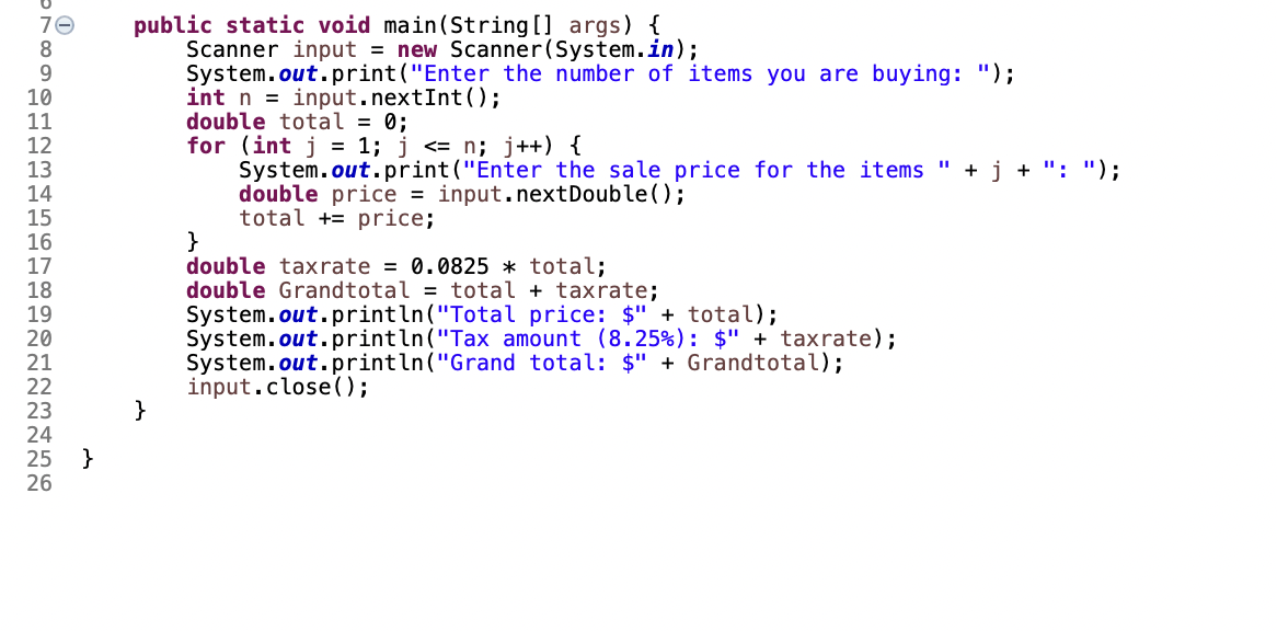 Solved modify this code in such as way the core logic | Chegg.com