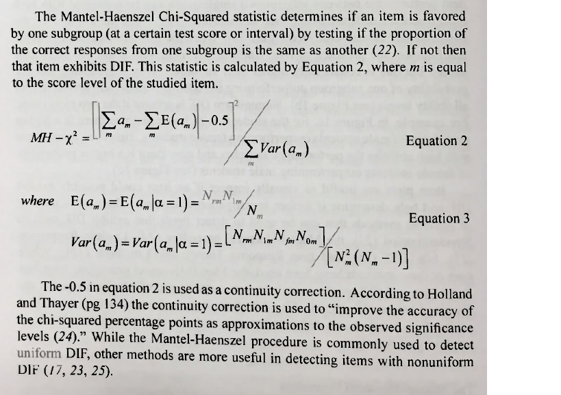 How is the chisquared value for the