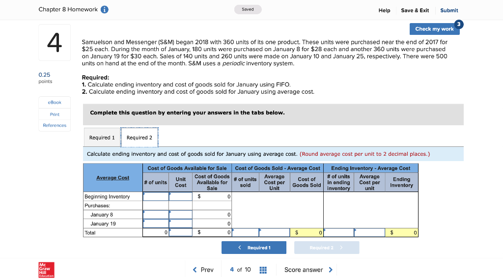 Solved Chapter 8 Homework i Help Save & Exit Submit Check | Chegg.com