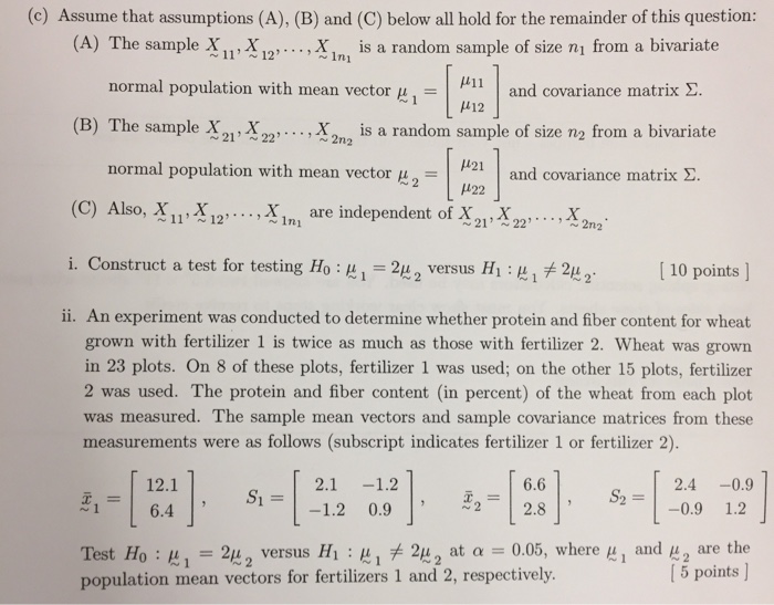 Solved Assume that assumptions (A), (B) and (C) below all | Chegg.com