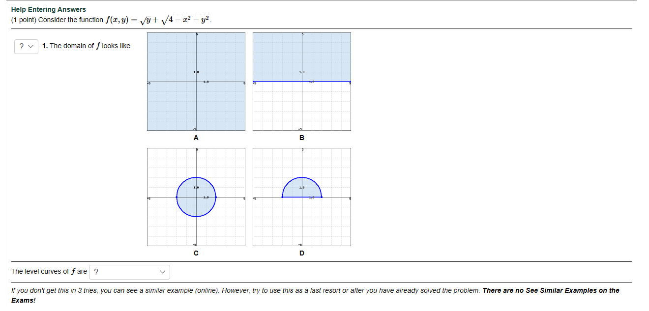 Help Entering Answers 1 Point Consider The Function Chegg Com