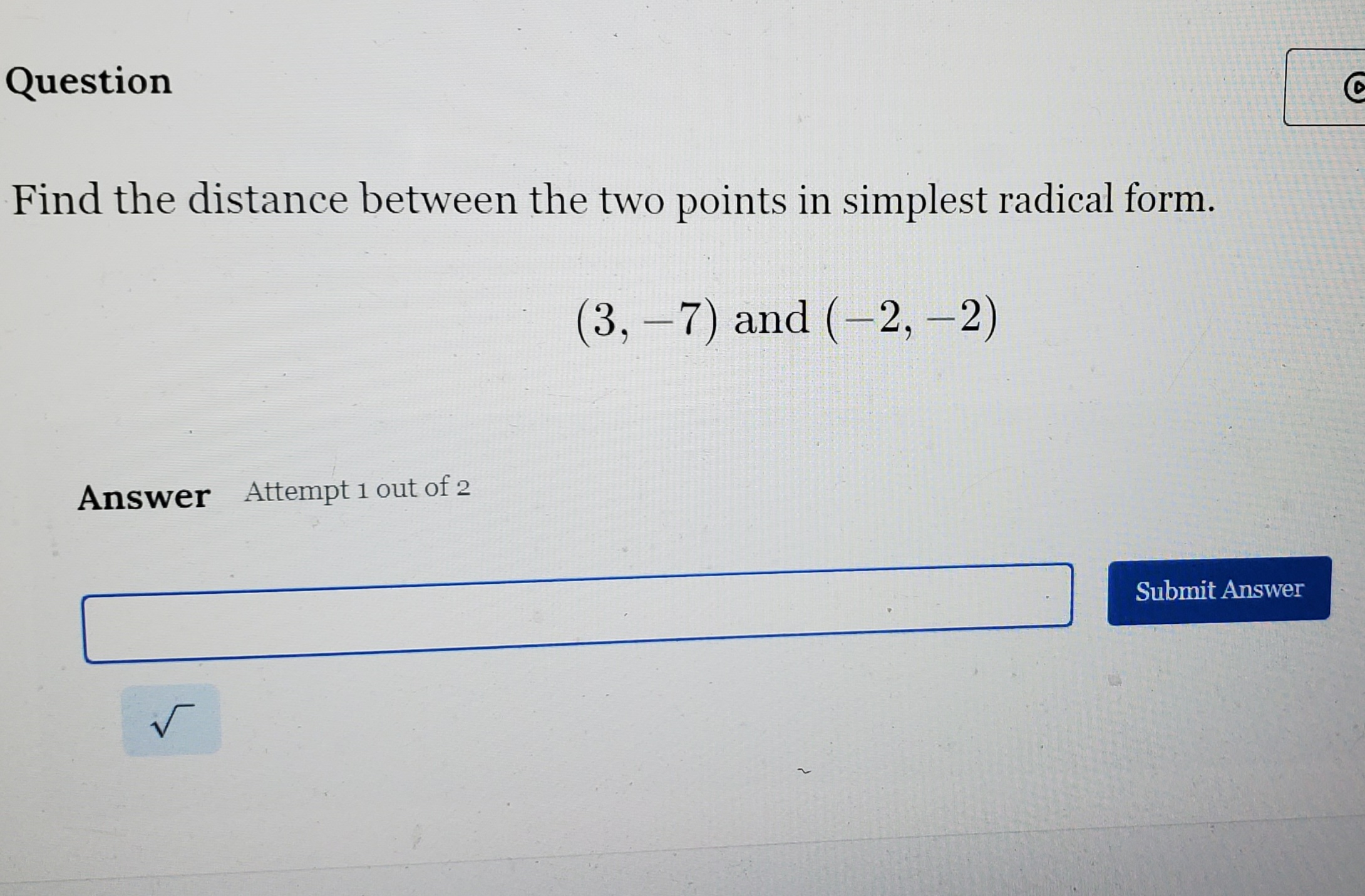 solved-questionfind-the-distance-between-the-two-points-in-chegg