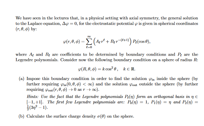 Solved We have seen in the lectures that, in a physical | Chegg.com