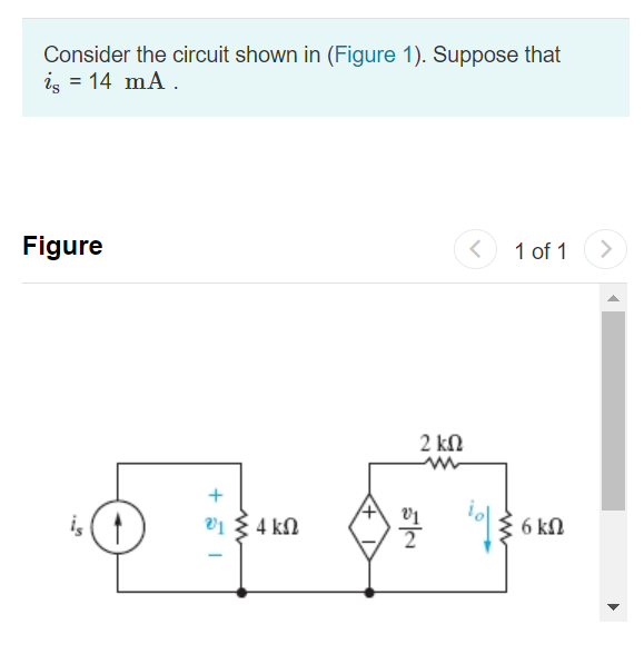 Solved A. Determine The Current Io In The Circuit. B. Find | Chegg.com