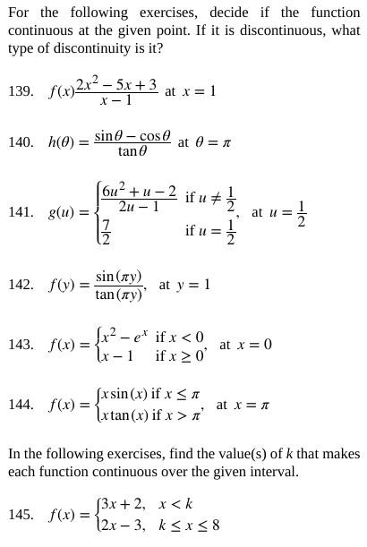 Solved For The Following Exercises, Decide If The Function 