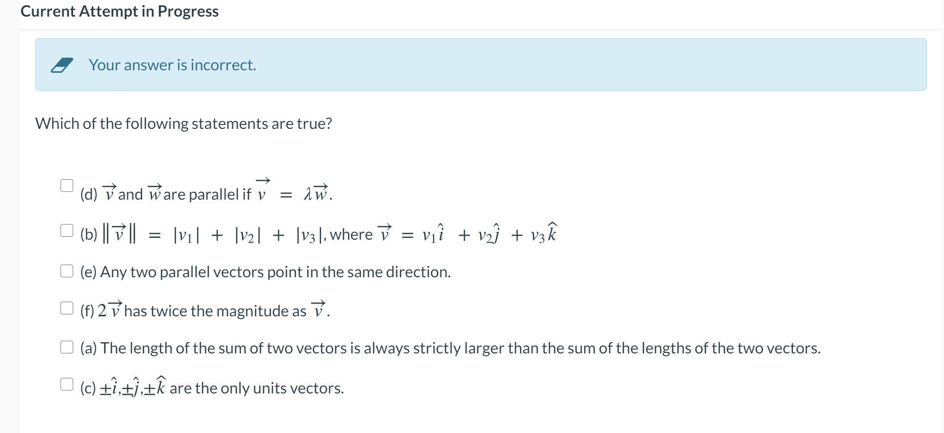 Solved Current Attempt In Progress Your Answer Is Incor Chegg Com