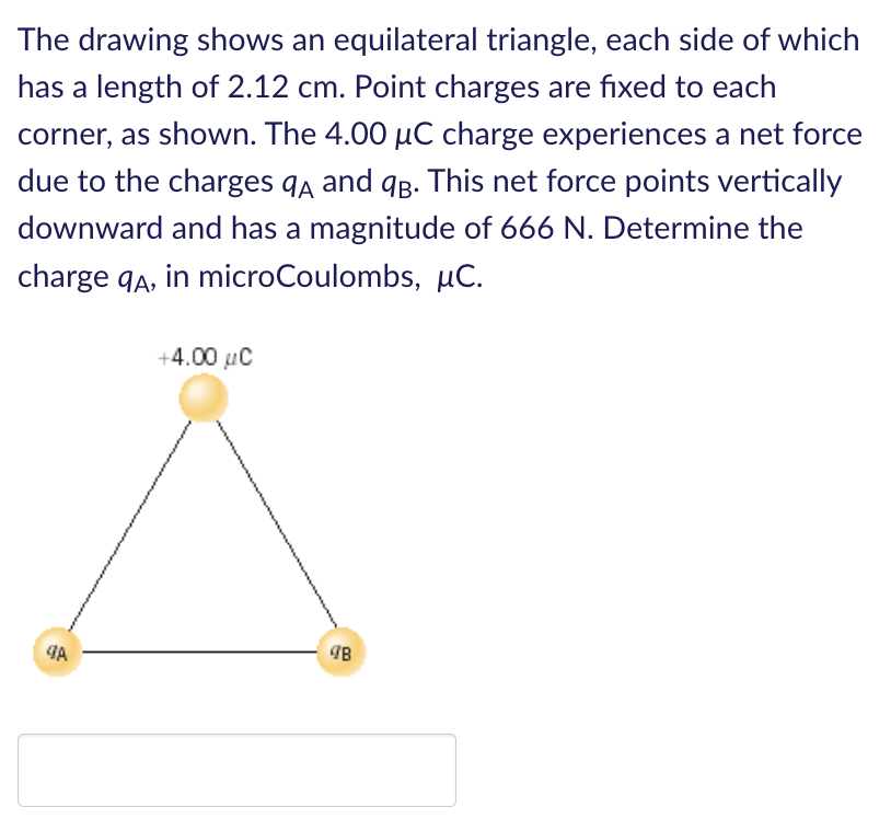 Solved The drawing shows an equilateral triangle, each side