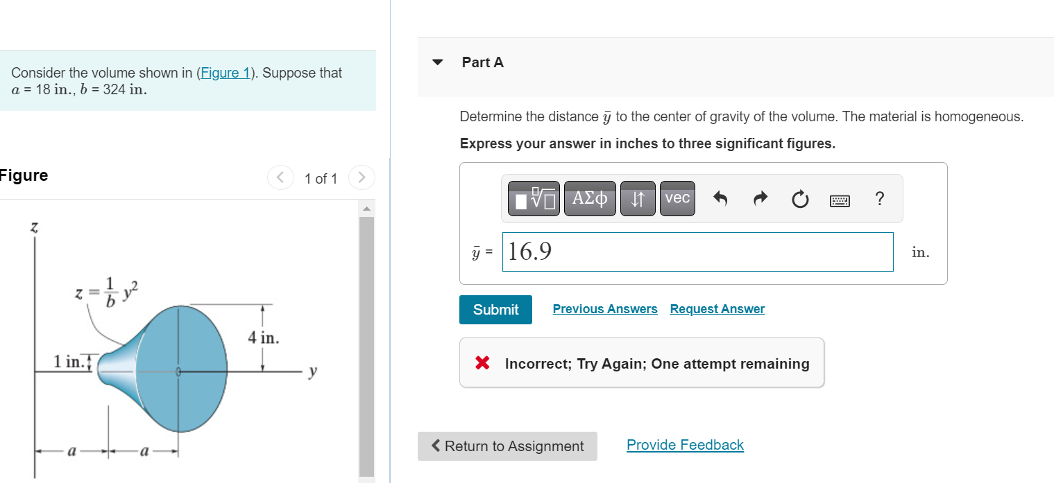 Solved Consider the volume shown in (Figure 1). Suppose that | Chegg.com
