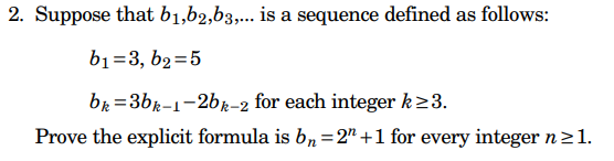 Solved 2. Suppose That B1,b2,b3,… Is A Sequence Defined As | Chegg.com