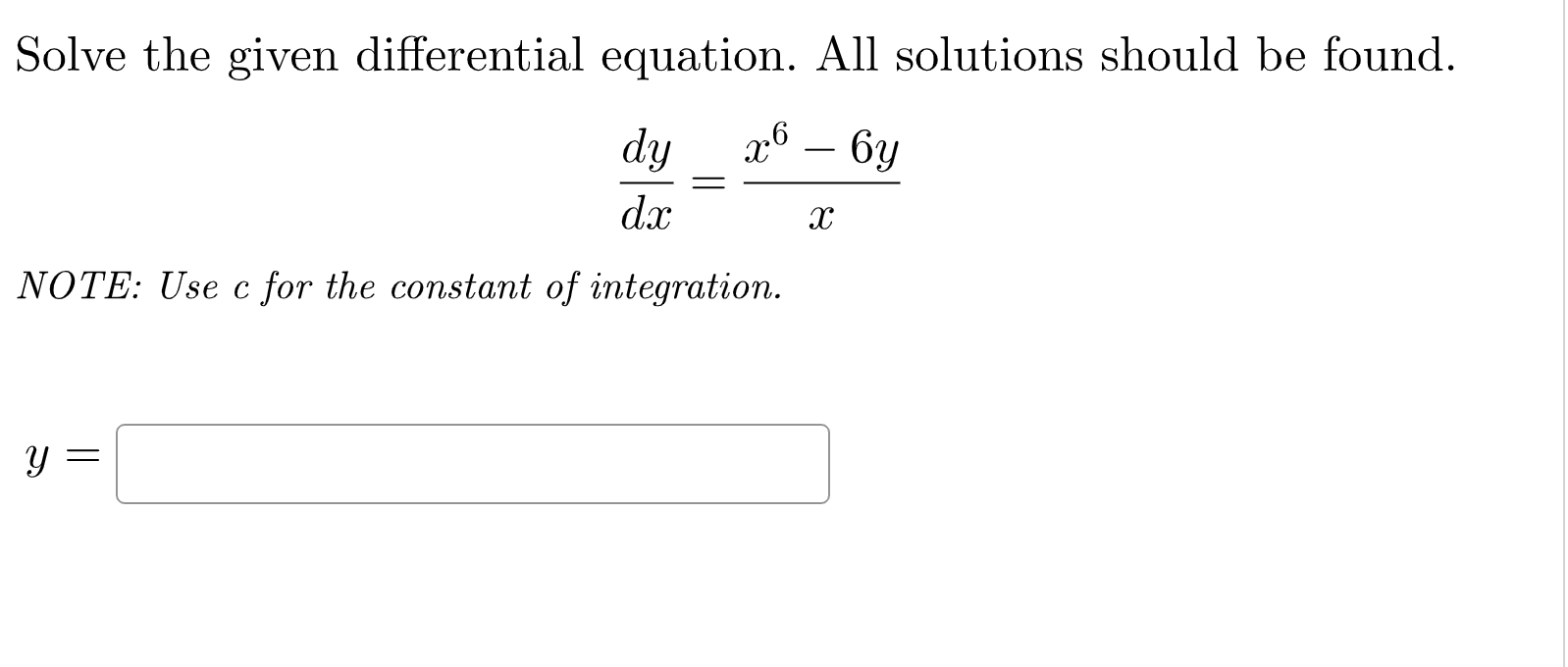 Solved Solve The Given Differential Equation. All Solutions | Chegg.com