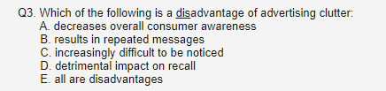 Solved Q3 Which of the following is a disadvantage of Chegg com
