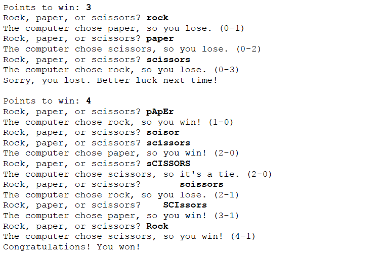 Solved Introduction In the game Rock, Paper, Scissors, two