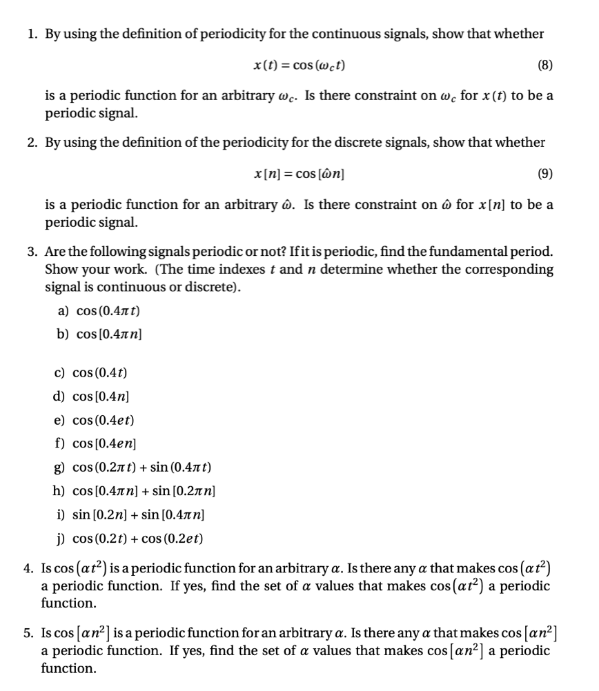 Hello Can You Solve My Question On Periodicity And Chegg Com