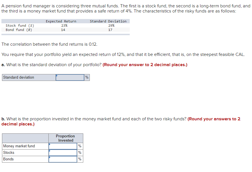 solved-a-pension-fund-manager-is-considering-three-mutual-chegg