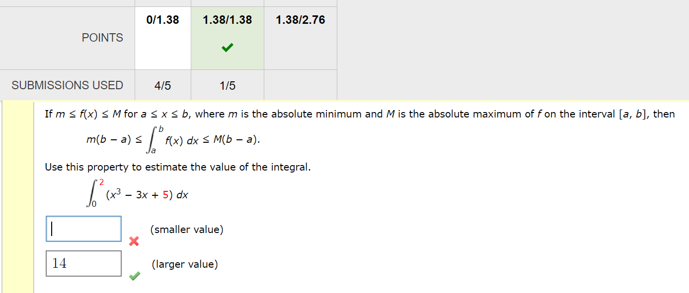Solved If m ≤ f(x) ≤ M for a ≤ x ≤ b, where m is
