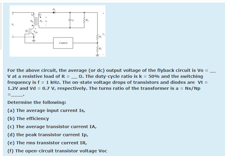 For the above circuit, the average (or dc) ﻿output | Chegg.com